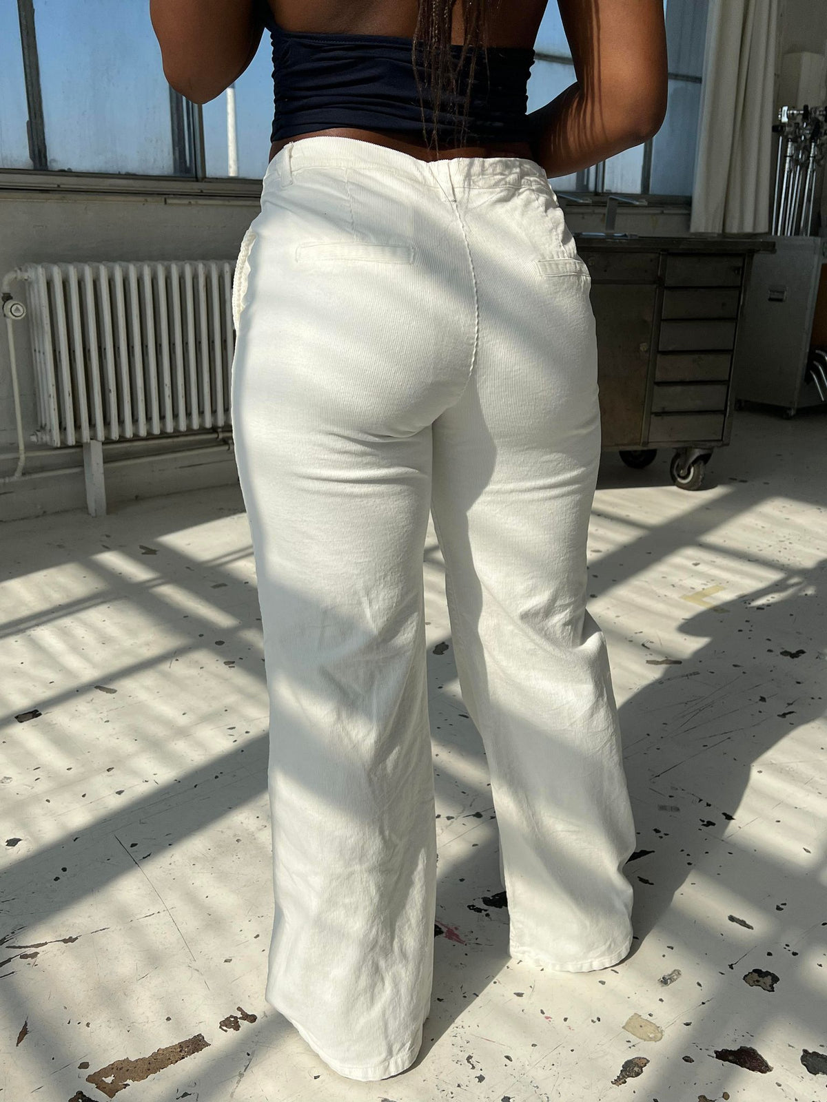 Didde corduroy pants - White