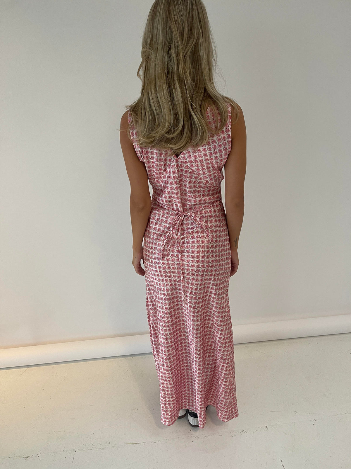 Marielle dress with clam pattern