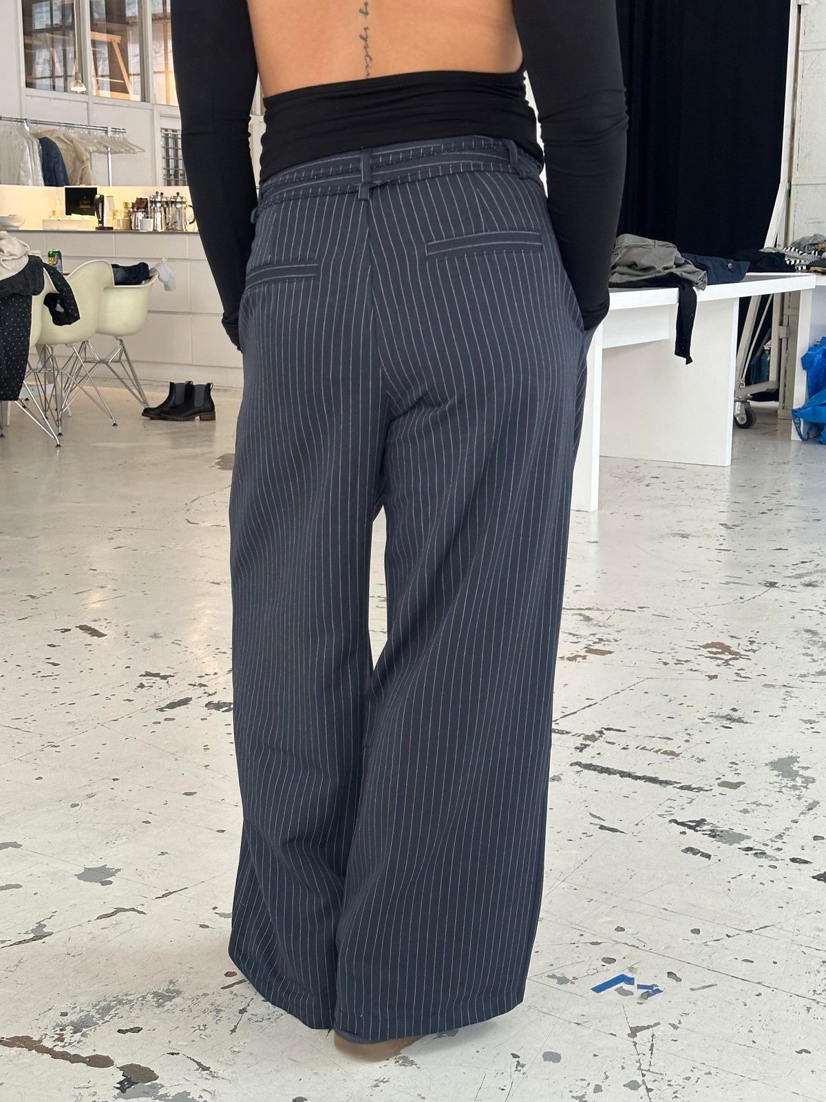 Atoniette pants with drawstring - Navy