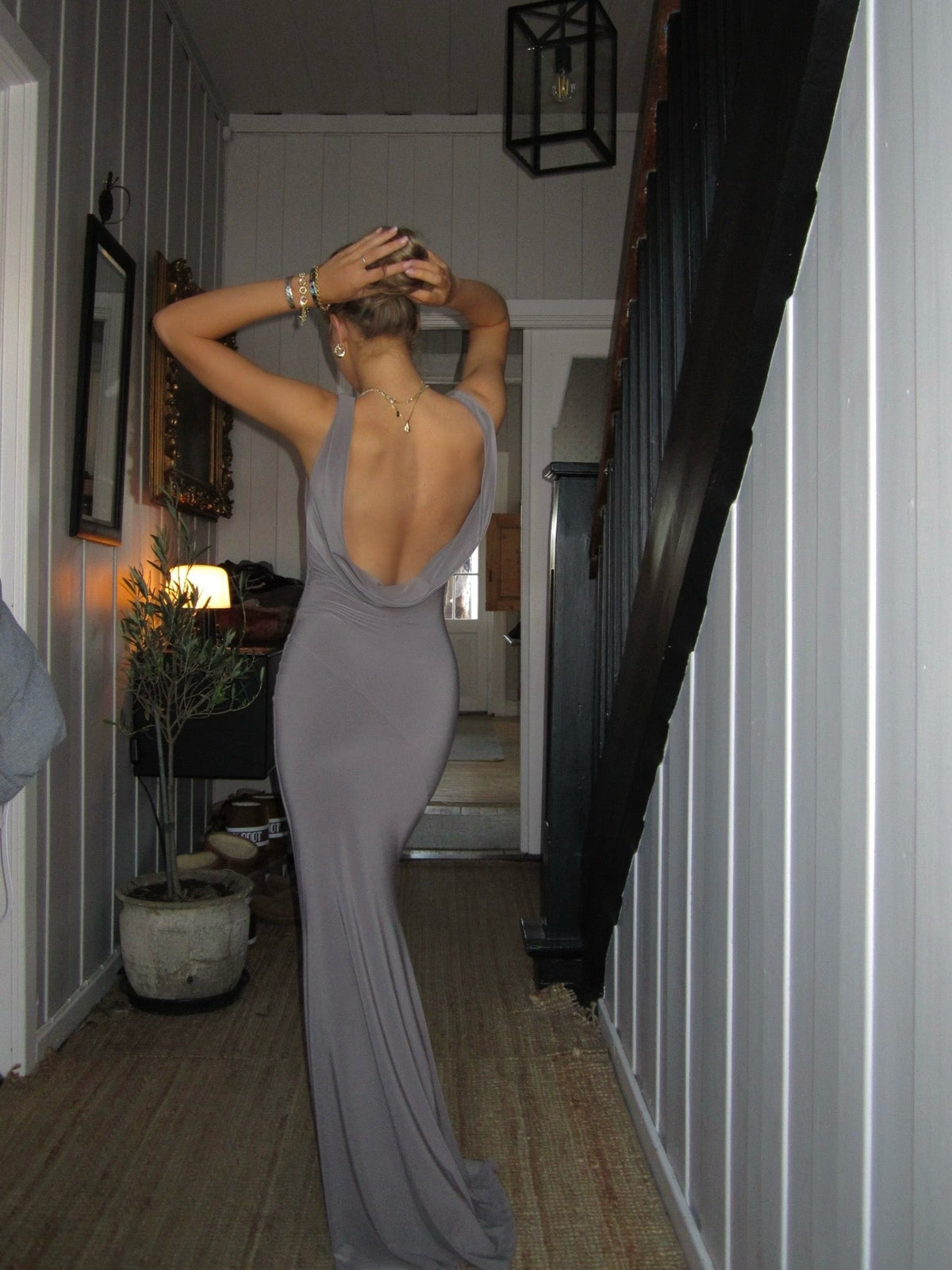 Flora maxi dress - Taupe
