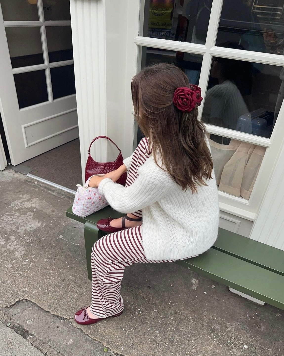 Celine striped pants - Red/white