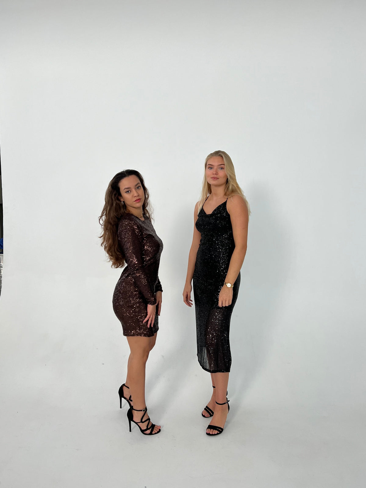 Althea sequin dress - Brown