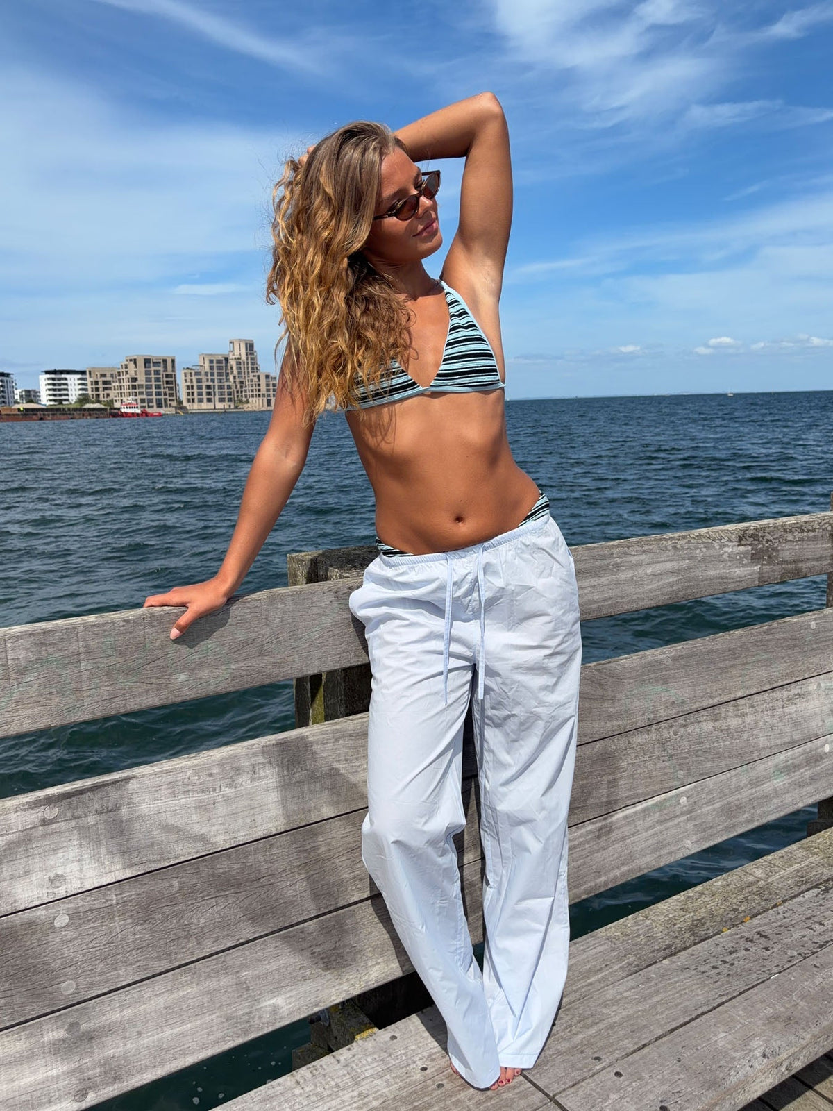 Taja trousers - Light blue