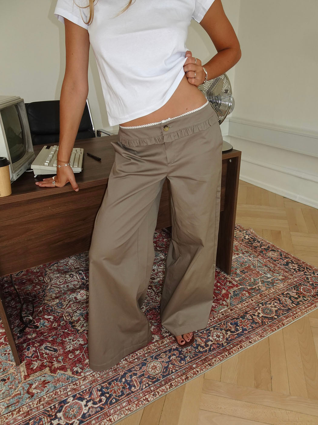 Asta trousers with details – Beige