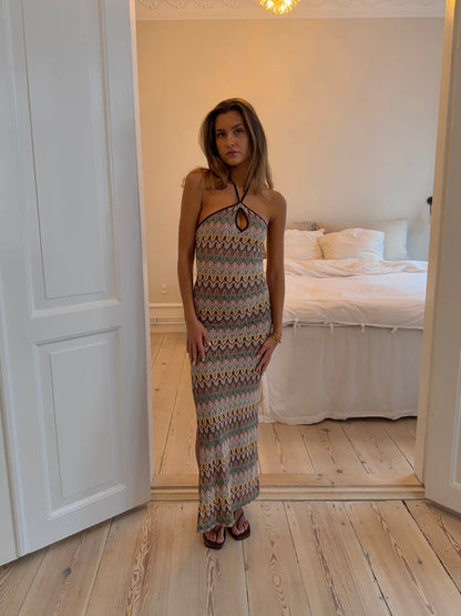 Thea dress with pattern - Multicolored