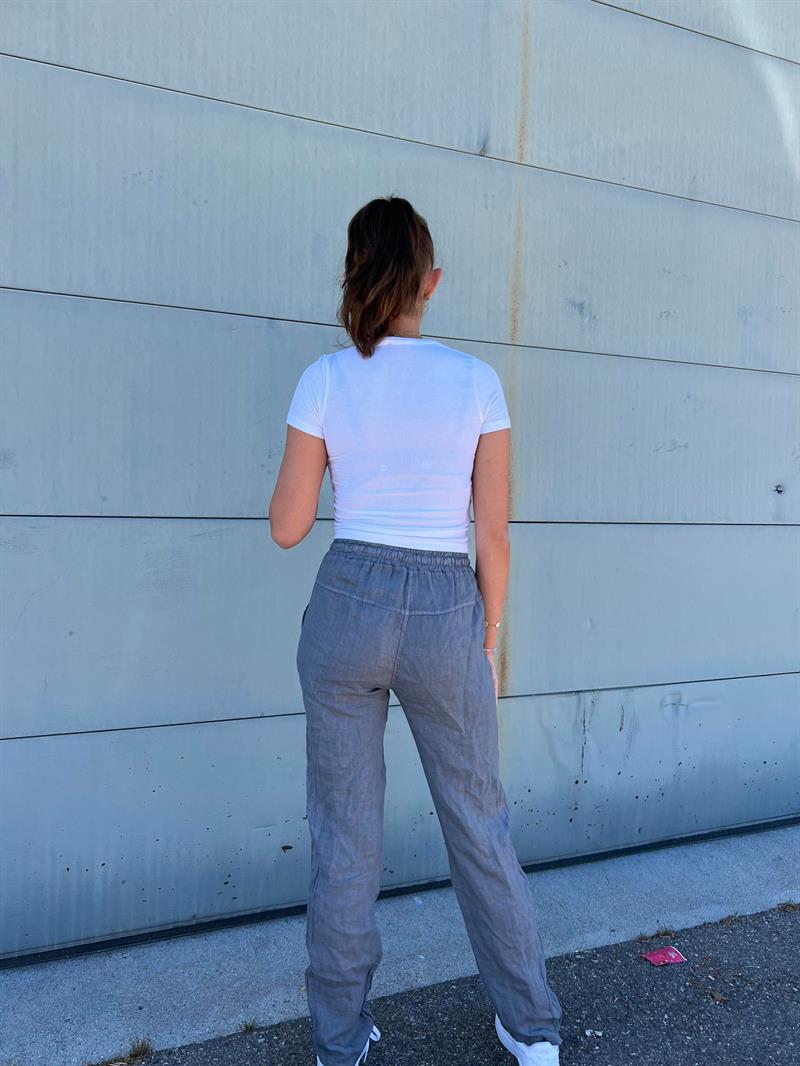 Aino linen pants - light grey