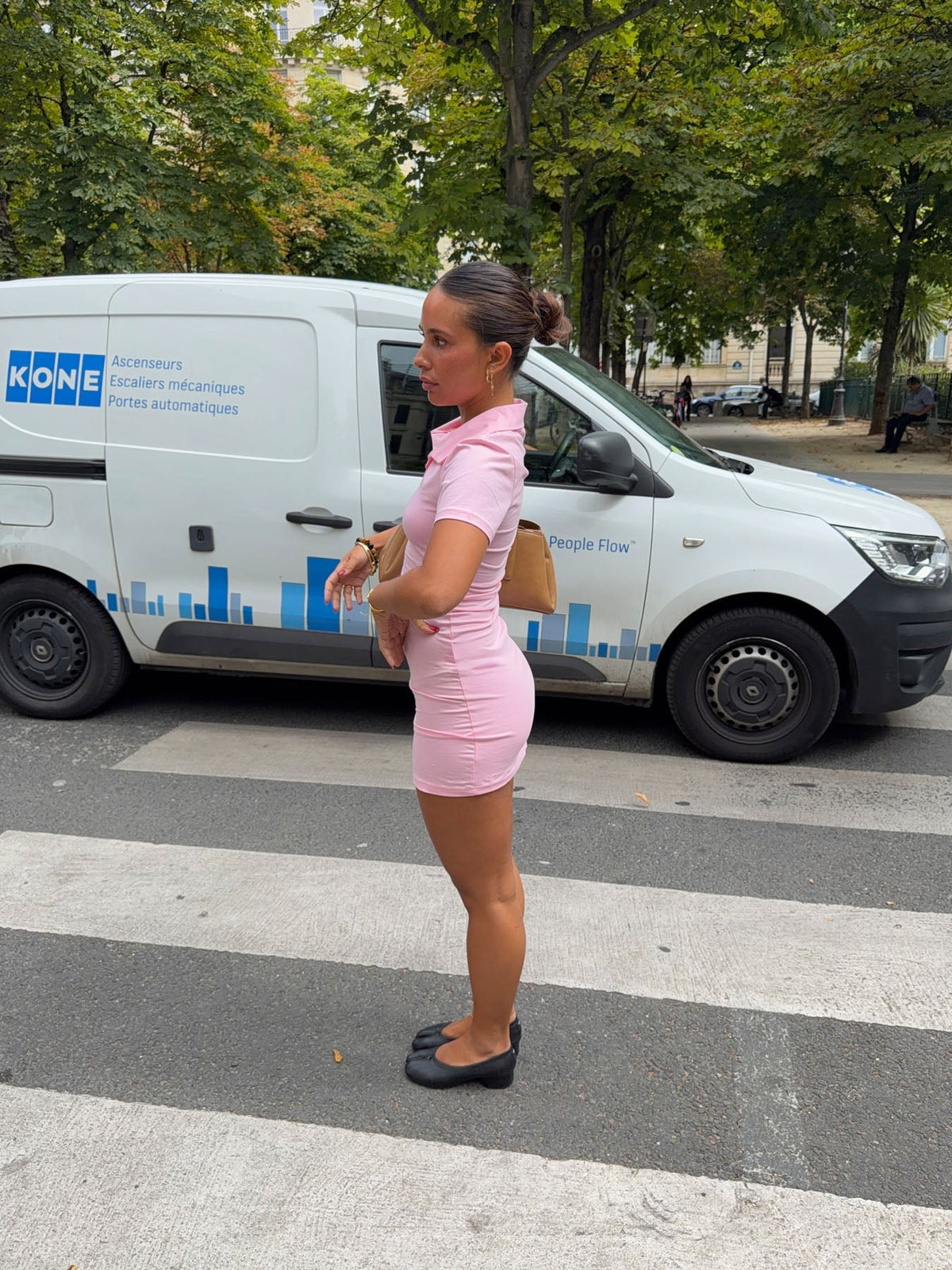Elle polo mini dress - Pink