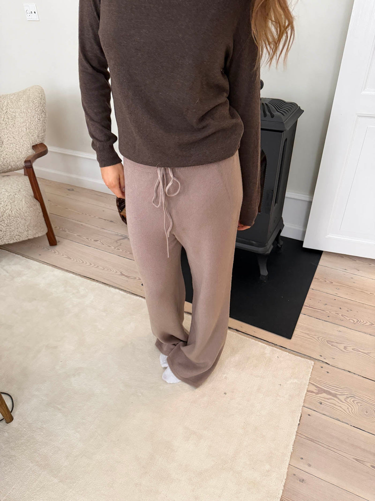 Rilo knitted pants - beige